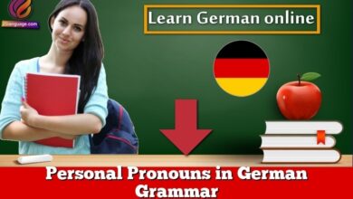 Personal Pronouns in German Grammar