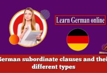 German subordinate clauses and their different types