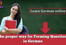 The proper way for Forming Questions in German