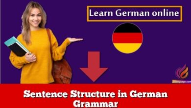 Sentence Structure in German Grammar