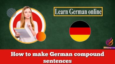 How to make German compound sentences