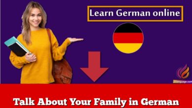 Talk About Your Family in German