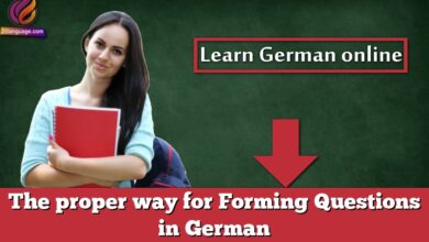 The proper way for Forming Questions in German
