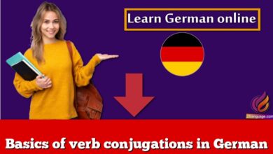 Basics of verb conjugations in German