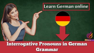 Interrogative Pronouns in German Grammar