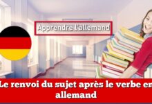 Le renvoi du sujet après le verbe en allemand