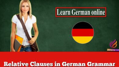 Relative Clauses in German Grammar