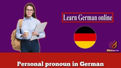 Personal pronoun in German