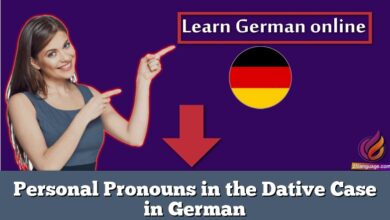 Personal Pronouns in the Dative Case in German