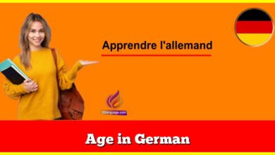 Age in German