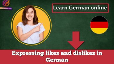 Expressing likes and dislikes in German