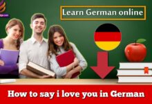 How to say i love you in German