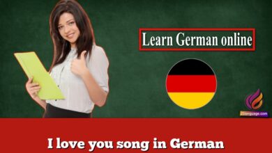 I love you song in German