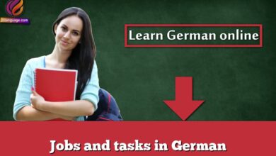 Jobs and tasks in German