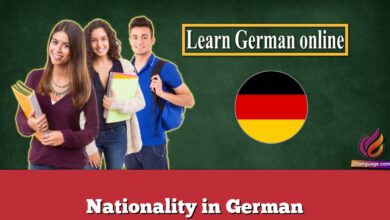 Nationality in German