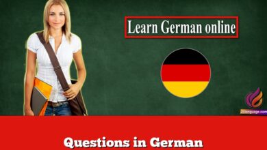 Questions in German