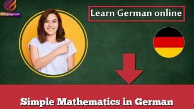 Simple Mathematics in German