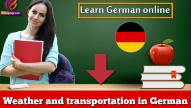 Weather and transportation in German