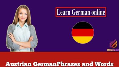 Austrian GermanPhrases and Words
