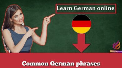 Common German phrases
