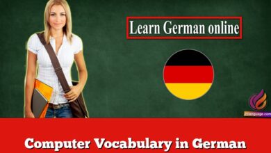 Computer Vocabulary in German
