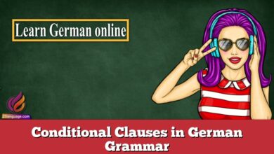 Conditional Clauses in German Grammar