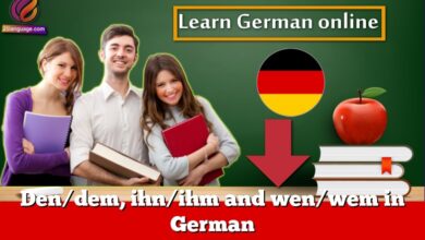 Den/dem, ihn/ihm and wen/wem in German