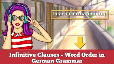Infinitive Clauses – Word Order in German Grammar