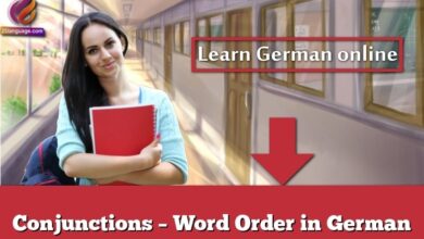 Conjunctions – Word Order in German