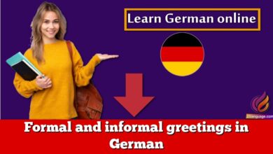 Formal and informal greetings in German