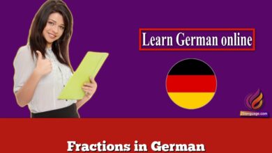 Fractions in German