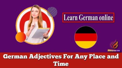 German Adjectives For Any Place and Time