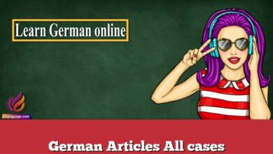 German Articles All cases