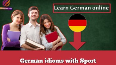 German idioms with Sport