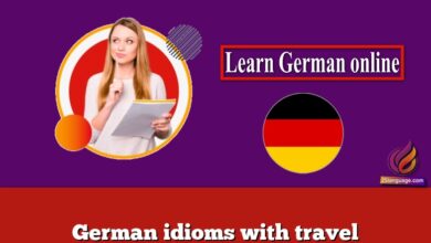 German idioms with travel
