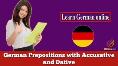 German Prepositions with Accusative and Dative