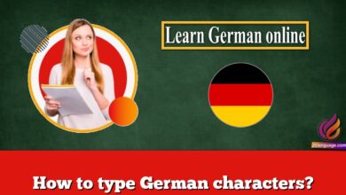 How to type German characters?