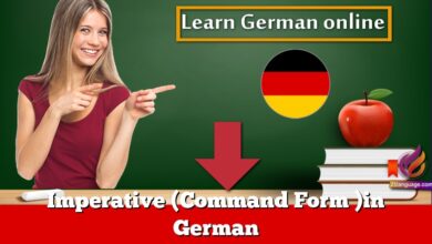 Imperative (Command Form )in German