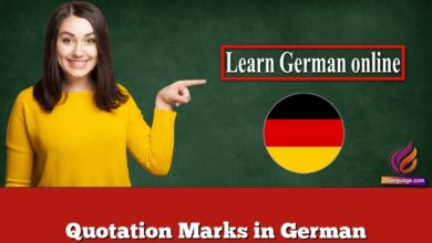 Quotation Marks in German