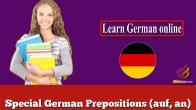 Special German Prepositions (auf, an)