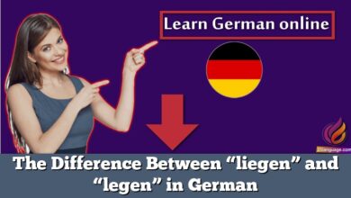 The Difference Between “liegen” and “legen” in German