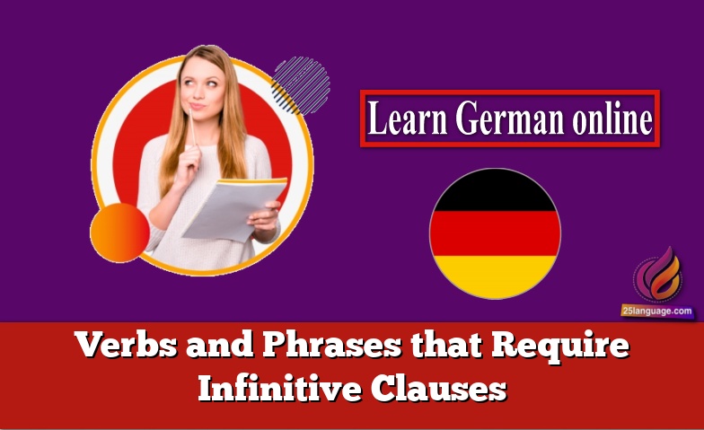 Infinitive Clauses In German