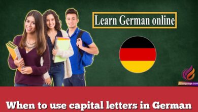 When to use capital letters in German