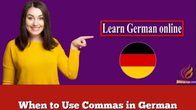 When to Use Commas in German