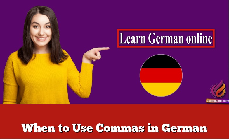 When to Use Commas in German