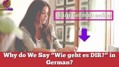 Why do We Say “Wie geht es DIR?” in German?