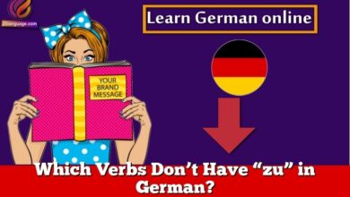 Which Verbs Don’t Have “zu” in German?