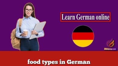 food types in German