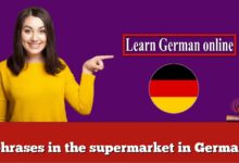 phrases in the supermarket in German