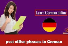 post office phrases in German